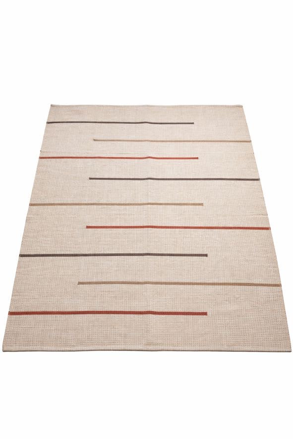 Tapete de Sala Cru Listrado - 2,00 m x 1,50 m