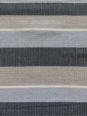 Tapete de Sala Tear Luxo Listras Azul e Bege – 2m x 1,50m
