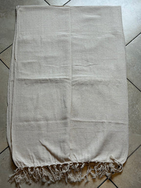 Manta de Sofá Cru de Solteiro - 1,40m x 2,40m