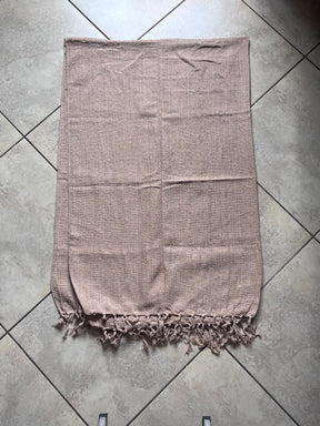 Manta de Sofá Solteiro Marrom Claro - 1,40m x 2,40m